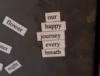 Leah's magnetic poetry